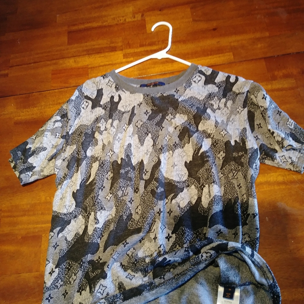 Louis vuitton camo jacquard t shirt